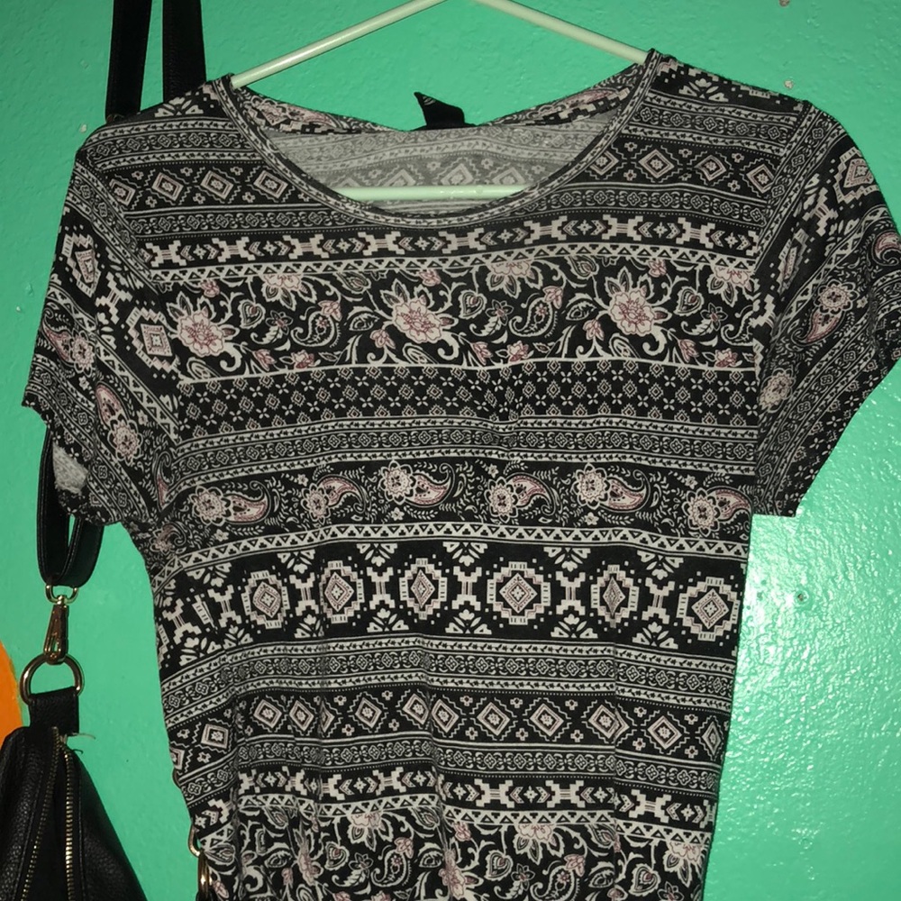 printed crop top